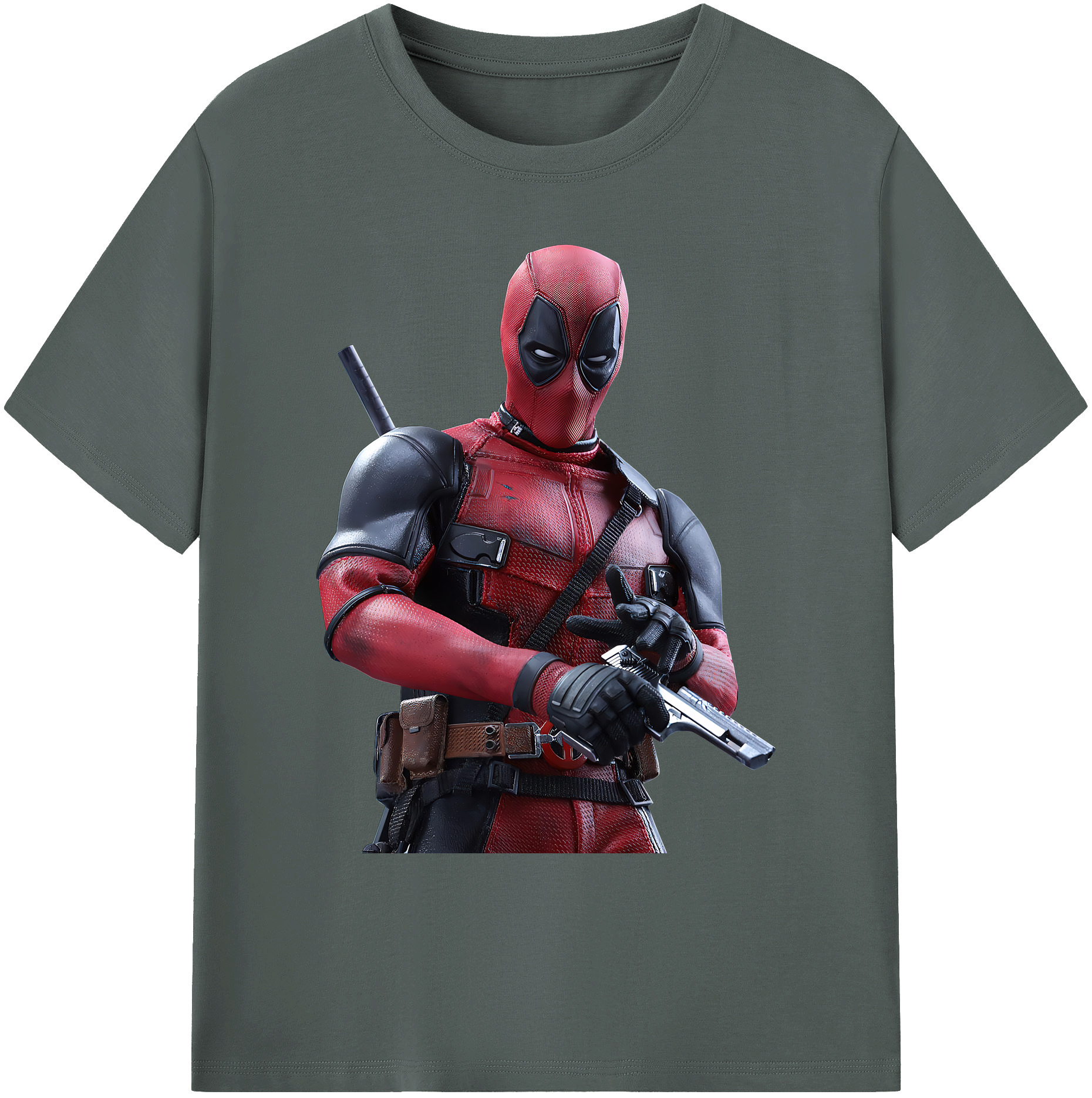 （画像用） Deadpool デッドプール 綿100％ メンズ半袖Tシャツ｜肌触りやわらか＆通気性